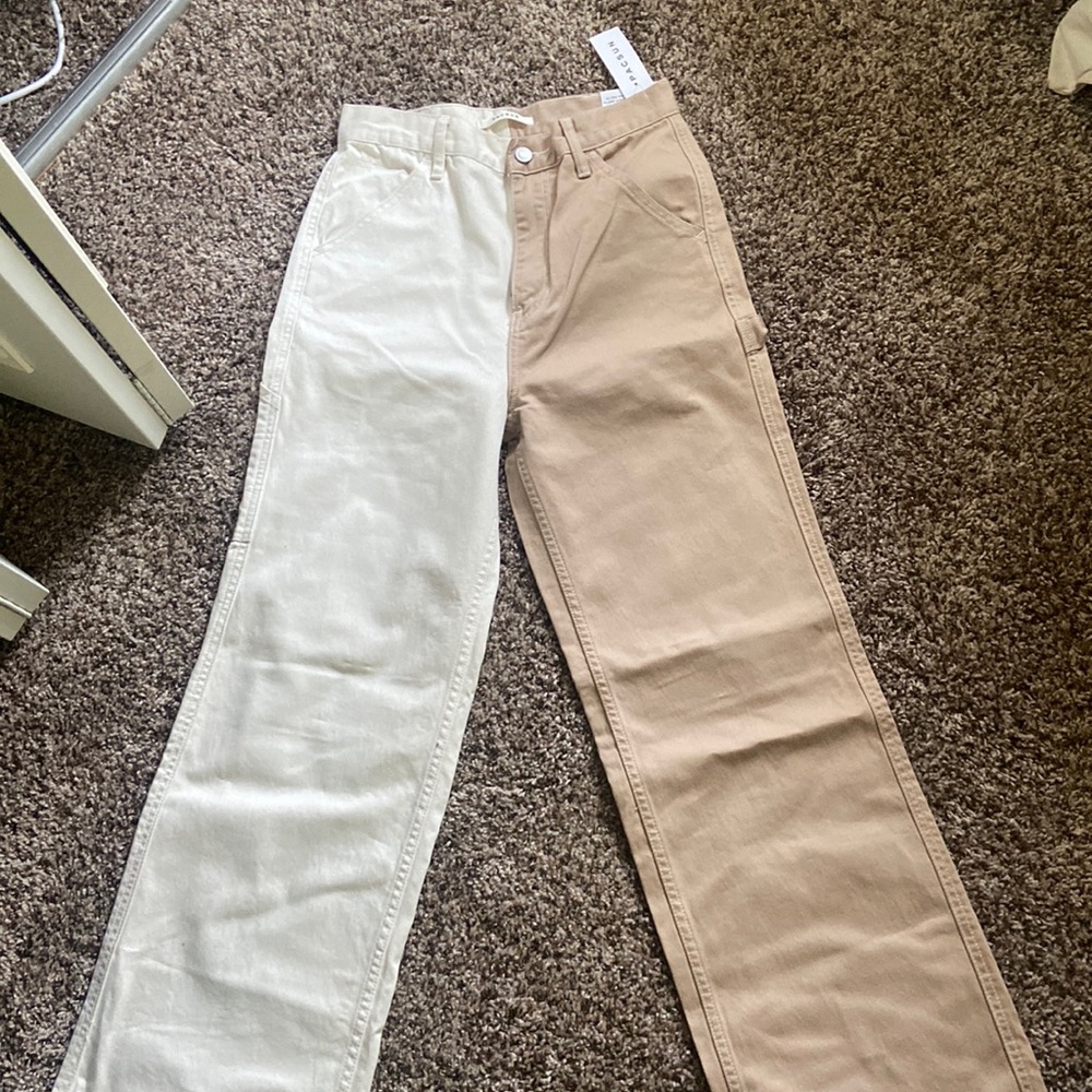 High rise flare carpenter jeans